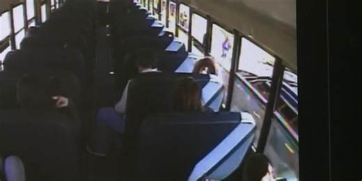 VIDEO: Kentucky student nearly hit by SUV while getting off school bus