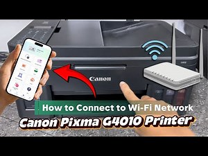 HOW TO CONNECT CANON PIXMA G4010 SERIES PRINTER TO WI-FI NETWORK EASY WL CONNECT USING SMARTPHONE.
