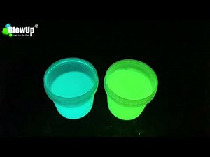 How to mix the glow powder and paint