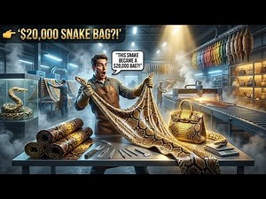Inside the Python Leather Factory: How Raw Snake Skin Transforms into $20,000 Luxury Handbags