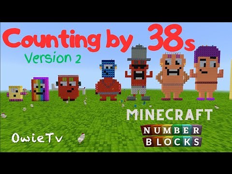 Counting by 38s Song Ver. 2 Numberblocks Minecraft | Learn to Count | Skip Counting by 38s