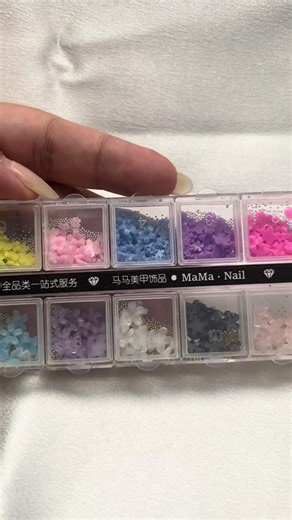 Easy Spring Flower Nail Art with 12 Colors