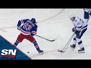 Rangers' Mika Zibanejad Pulls Off SLICK Between-The-Legs Move Before Chris Kreider Buries Rebound