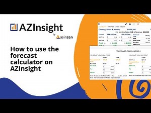 How to use the forecast calculator in AZInsight