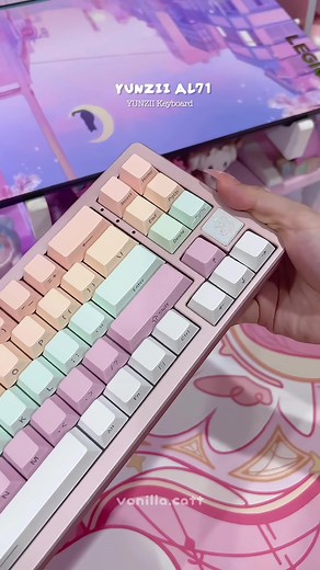 Yunzii AL71 Unboxing: Aesthetic Pink Mechanical Keyboard