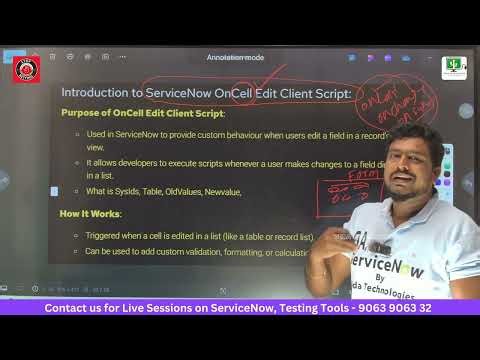 What is OnCellEdit Client Script ? | Client Script Types in ServiceNow | By Veda Technologies