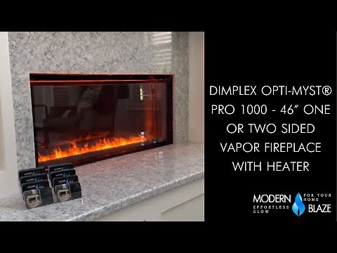 Dimplex: Opti-myst® Pro 1000 - 46” One or Two Sided Vapor Fireplace with Heater