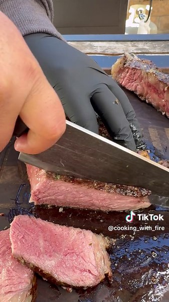 Delicious Grilled Cowboy Steak and Asparagus Recipe | TikTok