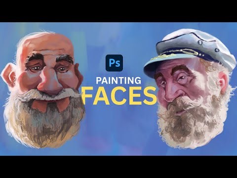 This is how I paint faces (Photoshop)