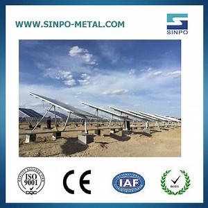 [Hot Item] Solar Panel Adjustable Pole Frame Stand Mounting Galvanized Steel Mount Solar Racking Bracket
