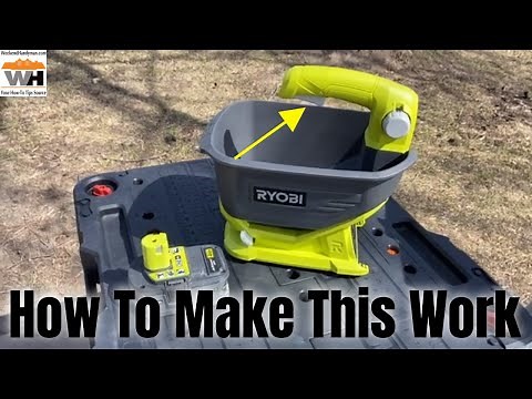 HELP! My Ryobi Seed Spreader Isn't Opening Up To Spread Seeds-How To Make The Unit Work! #RyobiTools