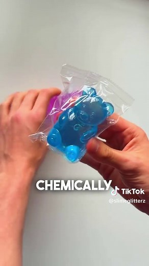 Make Gummy Bear Squishy Slime: Blue & Pink Icy Butter Blend