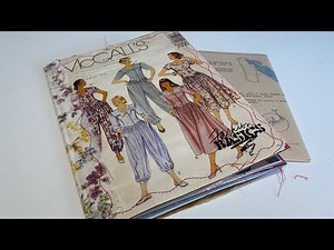 EASY Vintage sewing junk journal tutorial