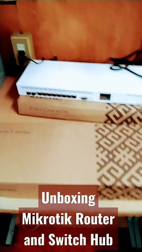 UNBOXING MIKROTIK ROUTER AND SWITCH HUB