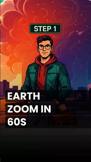 Make This Viral Earth Zoom Out Video in 60s! 🌍 (Free AI Tool)