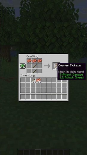 How to Craft a Copper Pickaxe in Minecraft