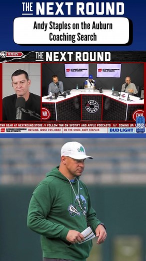 "This is a guy who kinda feels built in a lab to be the spiritual successor to Pat Dye." - On3's Andy Staples on Tulane's Jon Sumrall potentially being Auburn's next coach #auburn #wareagle #collegefootball | The Next Round