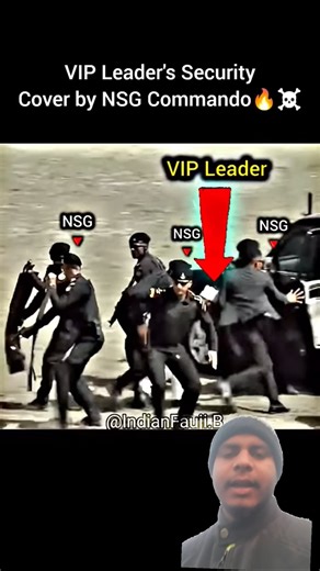 VIP Security Cover by NSG Commando🔥☠️⚔️ #nsg #specialforces #vip #protection #commando #spg #army