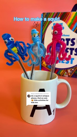DIY Pipe Cleaner Octopus Craft: Squid Pen Topper Tutorial