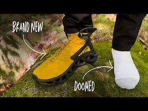 Knee-High Mud in Hot Amazon Sneakers, White Socks & Brand New Jeans 🙊