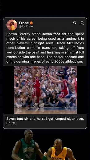 T Mac dunked on Shawn Bradley
