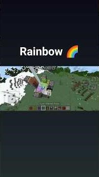 ✨ Minecraft Rainbow Build | Beautiful Colorful Creation 🌈 #shortvideo #trendingshorts #viralvideo