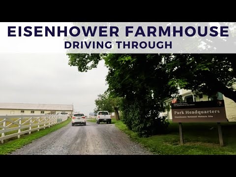 Driving Through the Eisenhower Farm in Gettysburg, PA - July 2023