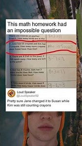 This Math Homework Had An Impossible Susan Question