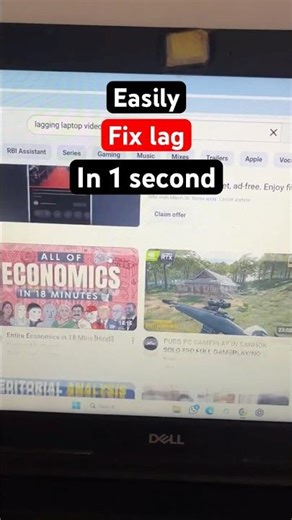 Fix your laptop lag problem in 1 second