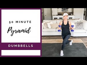 50 Minute Pyramid Workout | Total Body - Dumbbell Workout