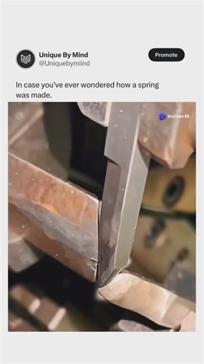 Business | Motivation | Life Hacks on Instagram: "Creating a spring involves a series of precise steps, each contributing to its strength and flexibility. Here’s how it’s done! 🔧 Step 1: Material Selection The process starts with choosing the right material, often steel or stainless steel, known for its durability and flexibility. This material is then drawn into a thinner wire, which forms the base for the spring. 🛠️ Step 2: Coiling the Wire Once the wire is ready, it is carefully coiled into