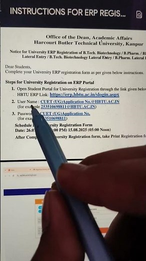 HBTU EPR REGISTRATION full details 💯 #shorts