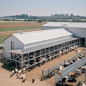 [Hot Item] Cowshed and Chicken Coop Prefabricated Steel Structure Farm