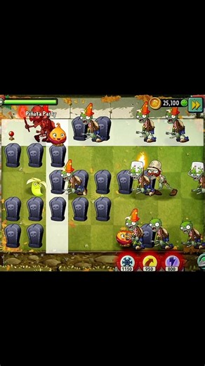 Piñata Party Madness! 💀 Graveyard Level INSANE Win | PVZ2 Gameplay