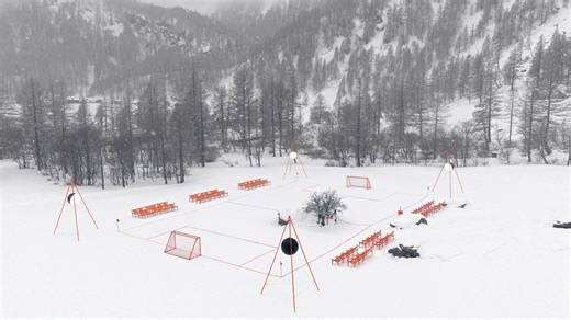 Nike's portable stadium kit allows football to be played anywhere