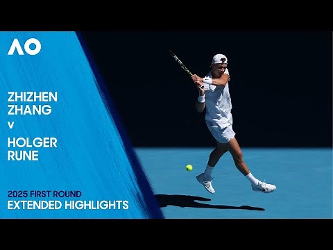 Zhizhen Zhang v Holger Rune Extended Highlights | Australian Open 2025 First Round