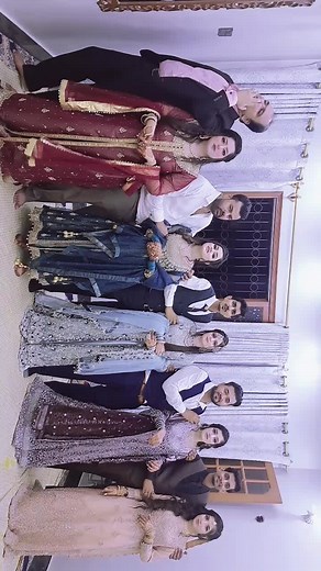 Elegant Formal Attire at a Social Gathering