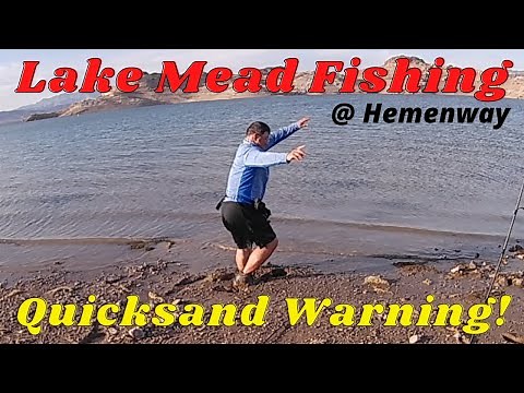 Lake Mead Bank Fishing | Quicksand Warning