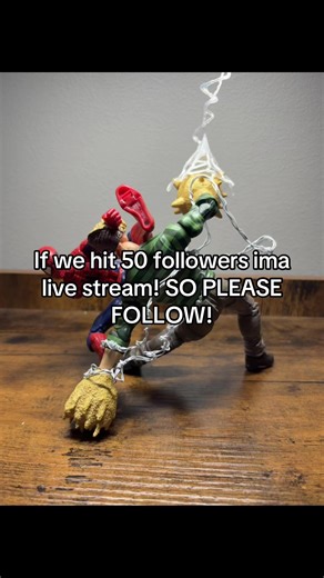 #figures #posing #spiderman