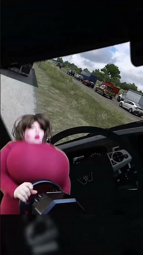 VALORIE BECOMES A TRUCKER.. #funny #gaming #twitch #meme #shorts #cars #ats #trucking #satire