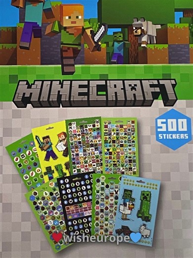 POV You found the ultimate Minecraft loot IRL 💎So many pixel perfect details in this pack. 🟩 8 sheets of pure nostalgia. Which mob is your favorite? Mine is the tiny bee 🐝 #minecraft #stickershop #pegatinas #calcomanias