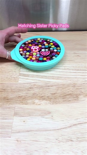 Two sisters. One design. 💕 Carter (7) & Charlee (4) now have matching picky pads made just for them. Custom orders are always open ✨ #pickypad #tiktokshopseller #fidgettoy #sensoryactivities #customorders