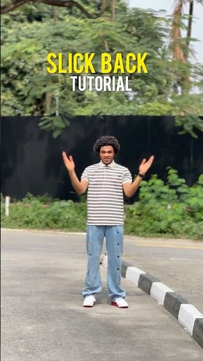 Slick back tutorial made easy 🕺🏽| #slickback #funk #remix #airwalk #tutorial #dance #shortsfyp