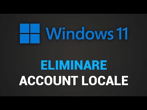 Come eliminare Account locale su Windows 11