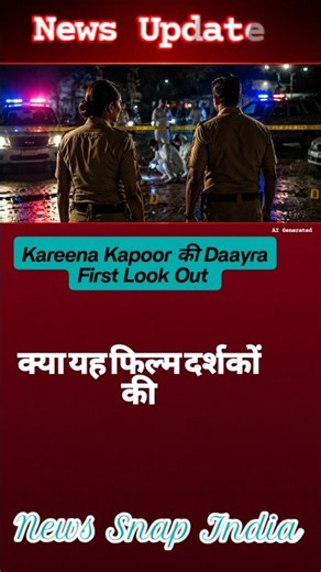 🔥 Kareena Kapoor की Daayra First Look Out! 😱 लेडी सिंघम अवतार ने मचाया तहलका 🎬#shorts