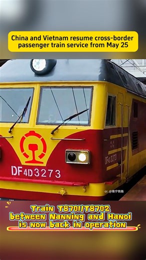 🚆 All aboard! China and Vietnam resume the cross-border passenger train service from May 25, making it easier for travelers to explore the stunning mountains, rivers, and culture of Guangxi. Welcome to your next great adventure! #ChinaTravel | Discover Guangxi China