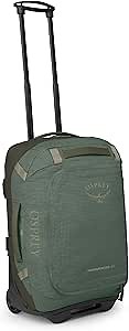 Osprey Transporter 40L Wheeled Travel Duffel Bag - Lightweight Carry On Rolling Suitcase for Men and Women, Pine Leaf