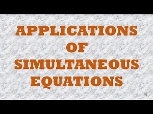 SIMULTANEOUS EQUATIONS - FORM 1 REVISION | GCSE, IGCSE AND KCSE MATHS | AQA, EDEXCEL CIE, OCR, WJEC