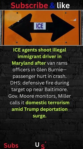 ICE Shoots in MD Van Chase? #shorts #USA #NEWS