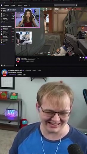 CallMeCarson reacts to Pokimane's new camera setup #CallMeCarson #Pokimane #livestreamfails